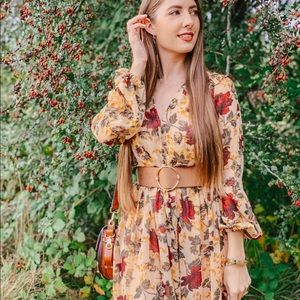 Zara floral print dress